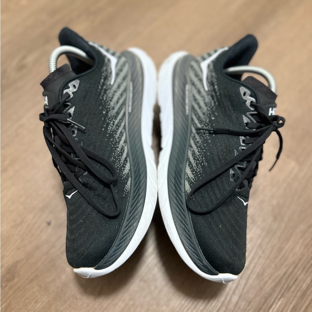 Hoka One One Mach 5 Black and Gray Shoes - Picture 6 of 10